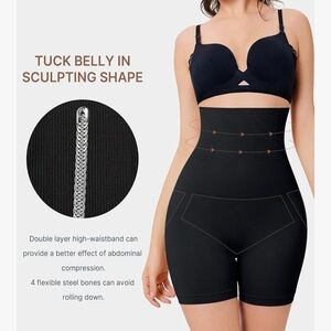 Ursexyly High Waist Shapewear Shorts, Tummy Control, Butt Lifting, Body Shaper